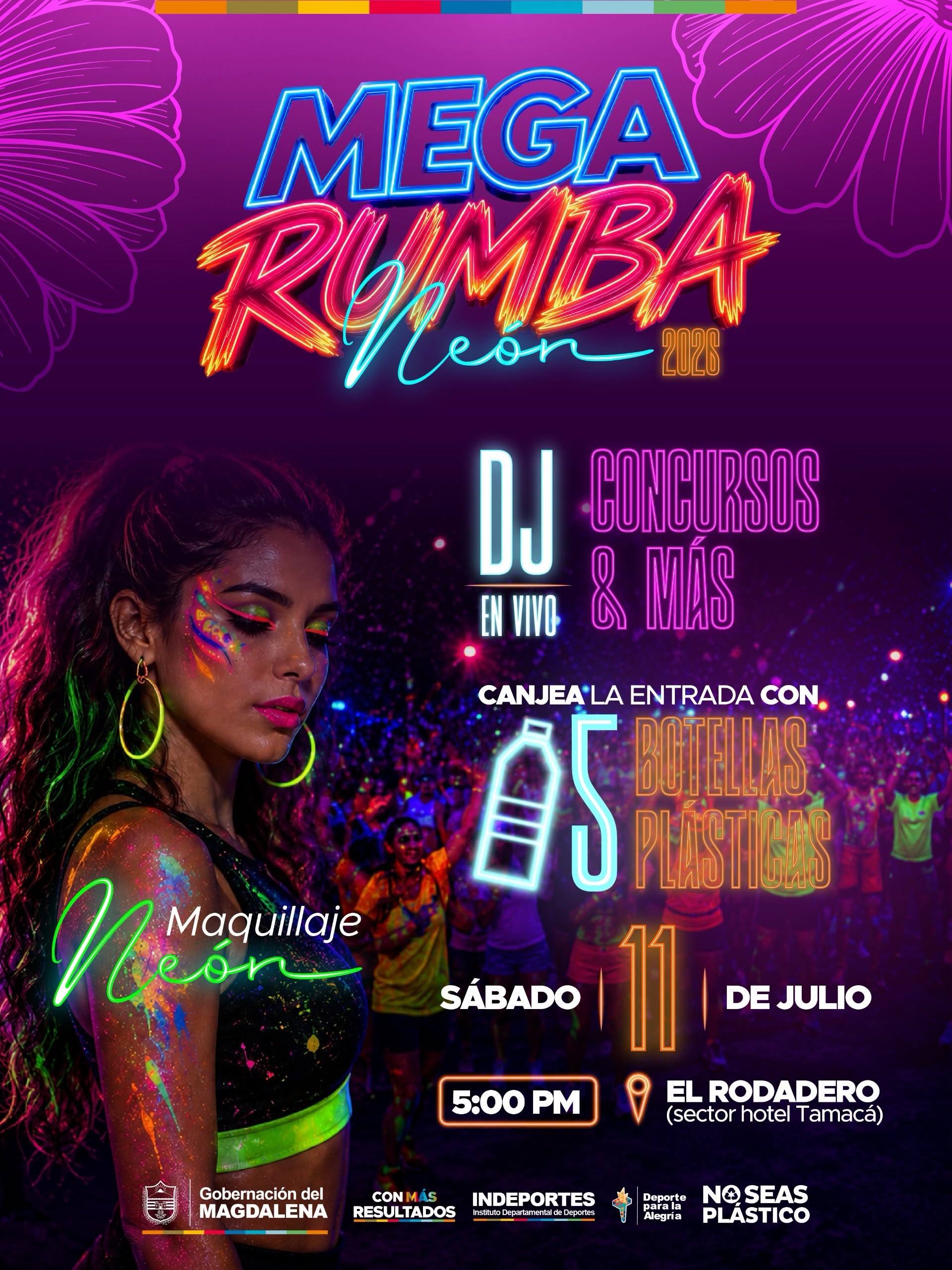 Mega Rumba Neón 2026 - Información del evento